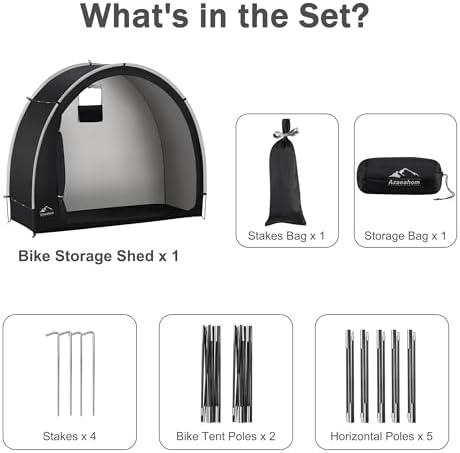 Bike Storage Shed Tent Waterproof Outdoor Easy Setup Portable