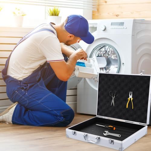 Aluminum Tool Case Lockable Portable Storage Box 14.5 in