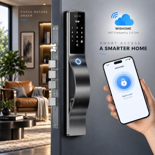 Smart Door Lock with Camera: 3D Face Recognition, Keyless Door Lock with Biom...