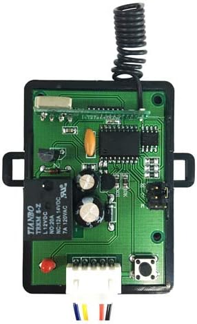 Visionis 315 MHz Wireless Receiver with 4 Remotes, 1 Channel, Power Supply