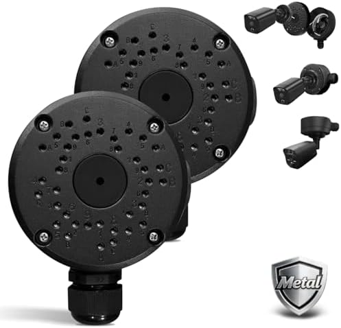 OOSSXX Metal Aluminum Waterproof Security Camera Junction Box Mount Bracket
