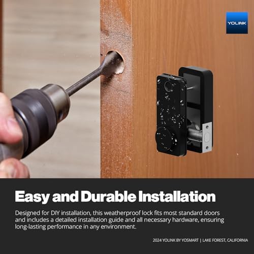 YoLink Fingerprint Smart Deadbolt Lock, YS7616