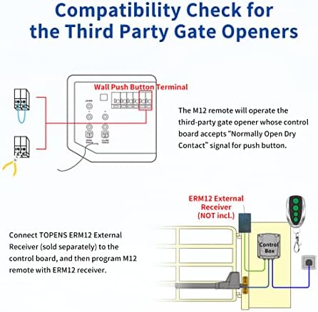 TOPENS M12 Remote Control Transmitter