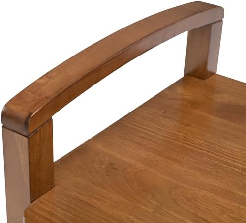 SIMPLIHOME Warm Shaker 44" Wide Solid Wood Storage Bench in Brown