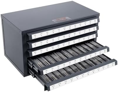 VEVOR Five-Drawer 2-56-#12-28 Steel Dispenser Organizer Labels, 60-Compartmen...