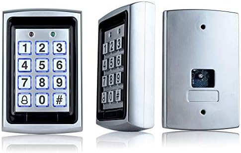 Door Access Control System Kit 125KHz RFID Keypad Metal Case + DC12V 3A Power...