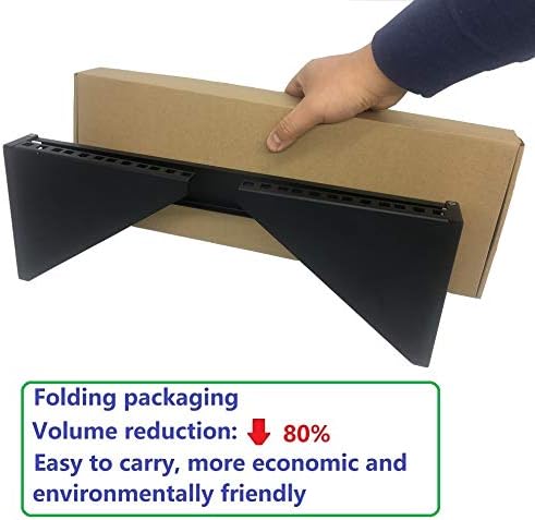 4U19 Inch Vertical Wall Mount Patch Panel Bracket Heavy Duty