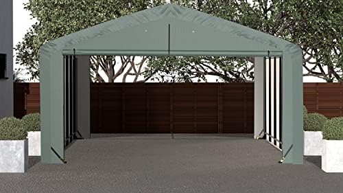 ShelterLogic ShelterTube Garage & Storage Shelter, 20' x 27' x 10...
