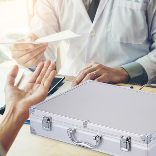 Aluminum Tool Case Lockable Portable Storage Box 14.5 in