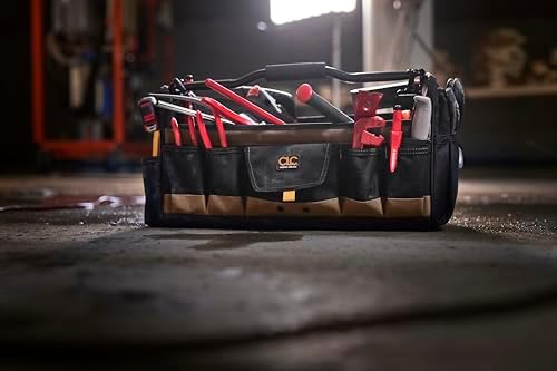 Custom Leathercraft WORK GEAR 1579 20 Inch, Open Top, Soft Sided Tool Box, 27...