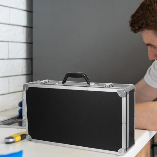 DOITOOL Aluminum Tool Box, Hard Storage Case with Foam Inserts