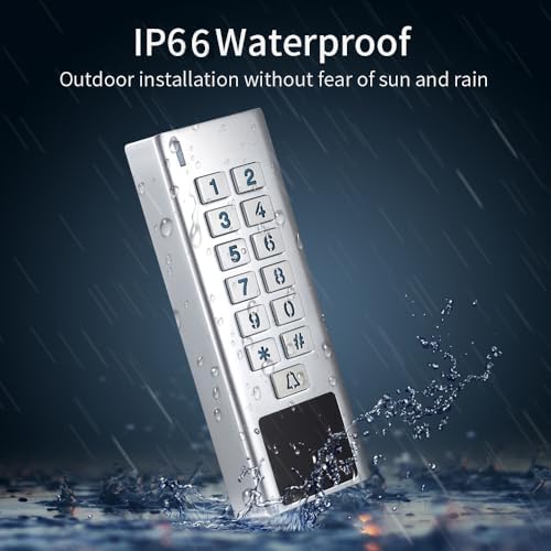 Access Control Keypad Reader Smart Keypad Lock IP65 Waterproof Remote Access ...