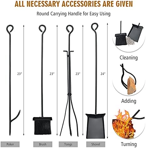 DORTALA 36" Firewood Rack for Outdoor/Indoor, Easy Set-up Fire Wood Rack...
