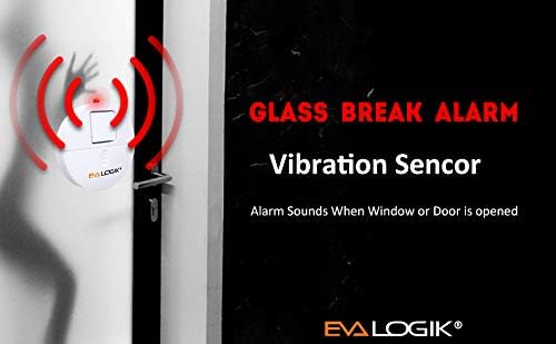 EVA LOGIK Modern Ultra-Thin Window Alarm (8 Pack)