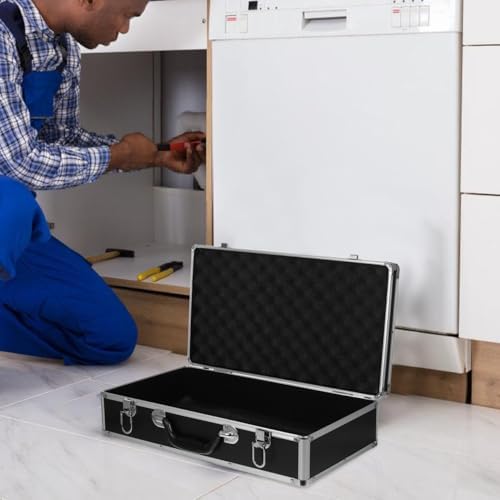 DOITOOL Aluminum Tool Box, Hard Storage Case with Foam Inserts