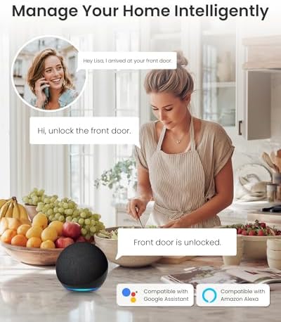 DESLOC C100 Plus WiFi Smart Door Lock with Keypad, Visual Display