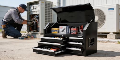 42" Rolling Tool Chest with 6 Drawers - Tool Box with Ball Bearing Slide...