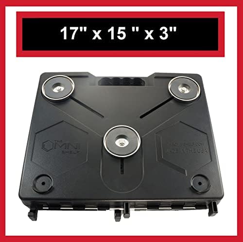 The OmniShelf Portable Workstation, Magnetic Toolbox, Laptop Stand w/ 50 lb C...