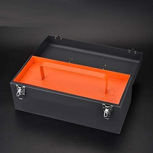 Edward Tools 17" Metal ToolBox - Heavy Duty Portable Tool Box with Organ...