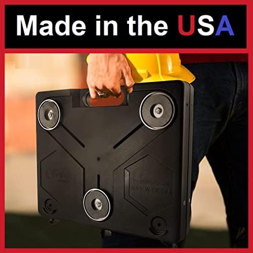 The OmniShelf Portable Workstation, Magnetic Toolbox, Laptop Stand w/ 50 lb C...