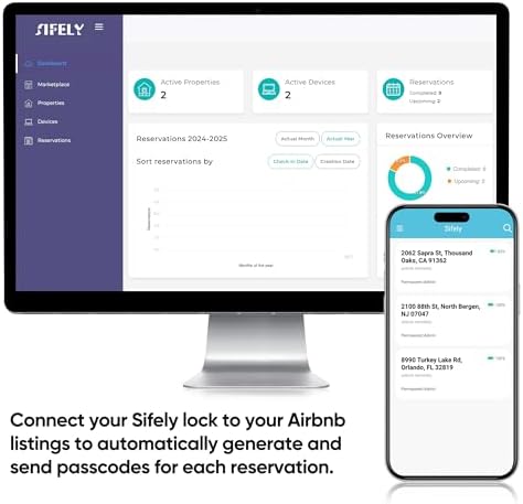 Sifely Keyless Entry Smart Lock - Fingerprint & Keypad Access, Front Door...