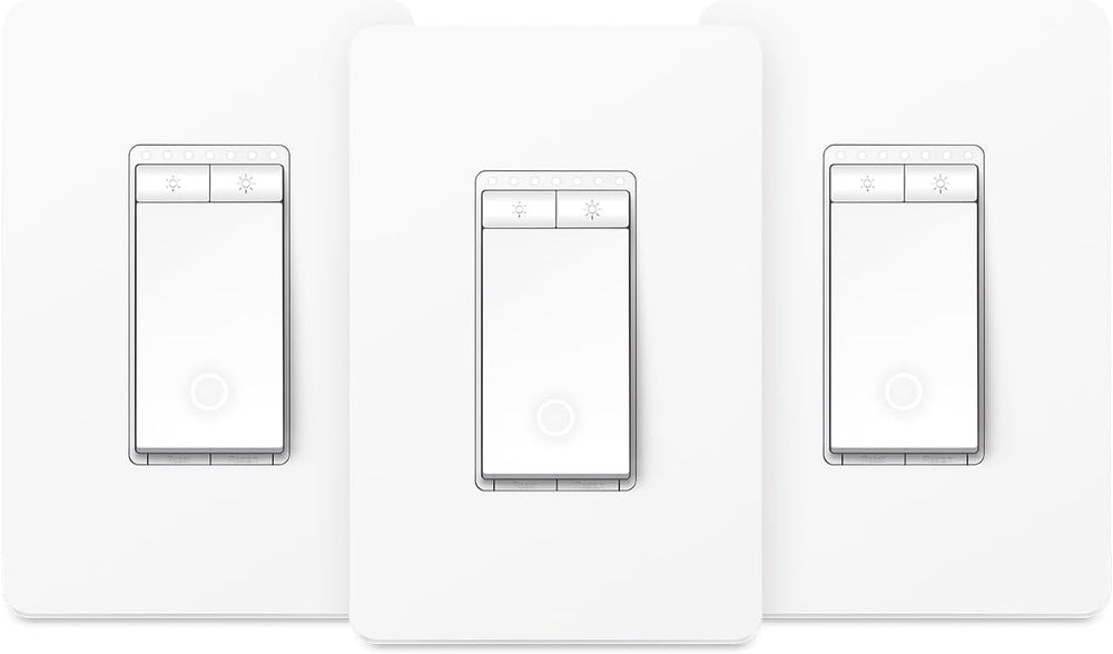Kasa Smart Dimmer Switch HS220P3, Single Pole, Needs Neutral Wire, 2.4GHz Wi-Fi