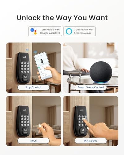 DESLOC C100 Plus WiFi Smart Door Lock with Keypad, Visual Display