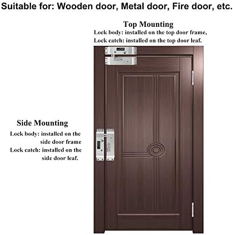 Electric Drop Bolt Lock DC 12V Fail Safe NC Mode Electronic Door Lock