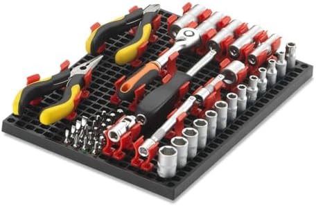 Free Zone 68-Piece Large Pegboard Socket Tools Organizer Set