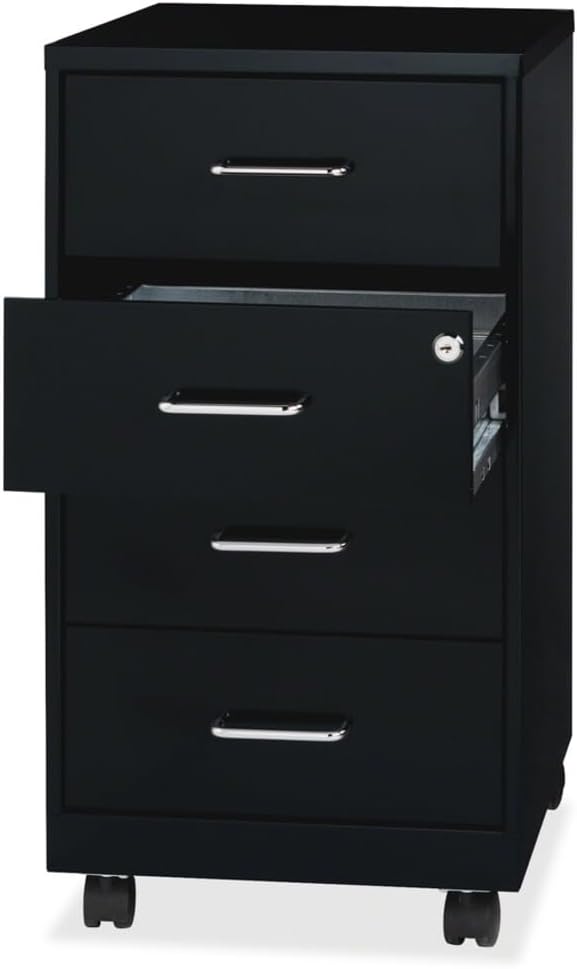 Lorell LYS 26-1/2" Mobile Storage Cabinet - 4-Drawer