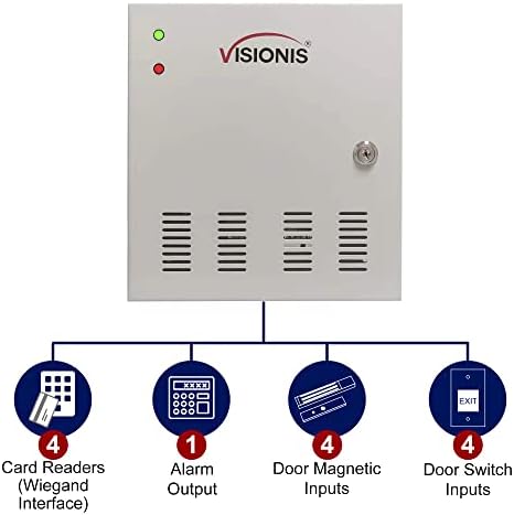 Visionis 4 Door Network Access Control Panel, TCP/IP, Software, Cabinet