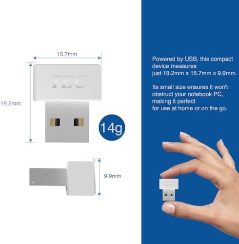 TEC SecureTouch TE-FPA4-MC USB Fingerprint Reader with ESS Enhanced Sign-in S...