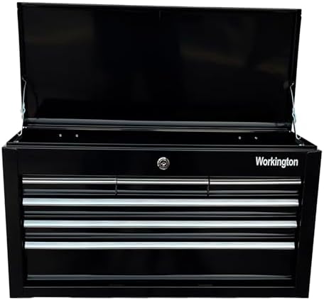 Workington Portable Metal Tool Chest with 6 Drawers, 24" 6-Drawer Tool C...