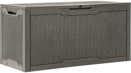 YITAHOME 100 Gallon Resin Deck Box