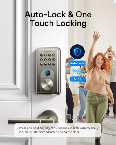 Fingerprint Door Lock ANYBELL Keyless Entry Deadbolt with Electronic Keypad