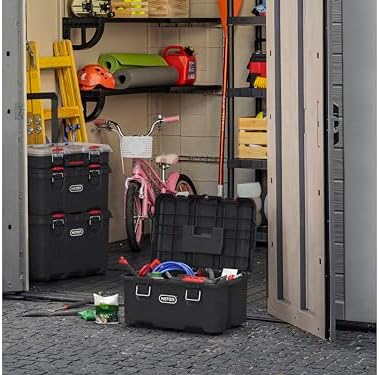 Keter Stack n' Roll Modular DIY Toolbox, Stackable, Lightweight, Durable,...