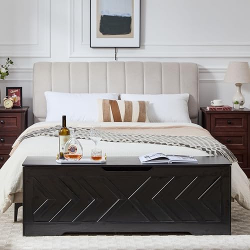 55.1” Storage Bench, Extra Large Entryway Bench with Storage,Storage Chest wi...