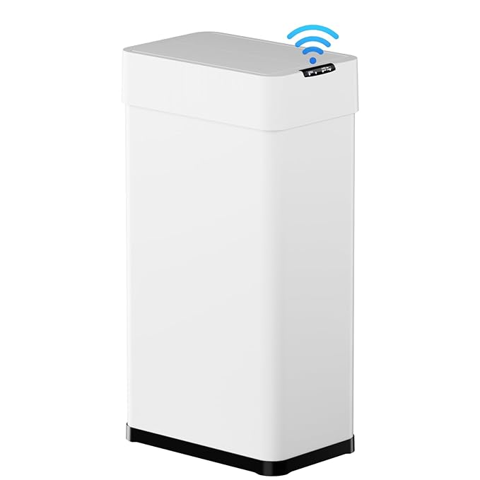 TLSUNNY 21.1 Gallon Automatic Trash Can, Stainless Steel Motion Sensor Garbage