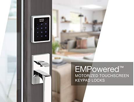 Emtek Empowered Motorized Touchscreen Keypad Smart Deadbolt - Connected by Au...