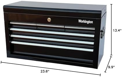 Workington Portable Metal Tool Chest with 6 Drawers, 24" 6-Drawer Tool C...