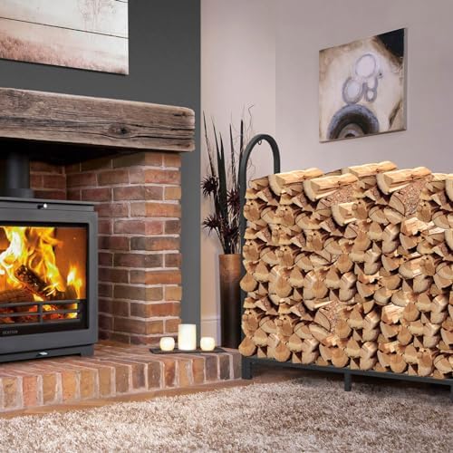 Walensee 8Ft Firewood Rack Holder, Heavy Duty Steel, Rust Resistant, 94.1L x ...
