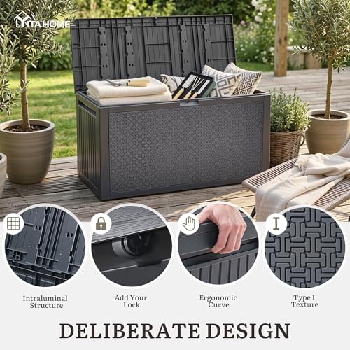 YITAHOME 95 Gallon Outdoor Storage Deck Box