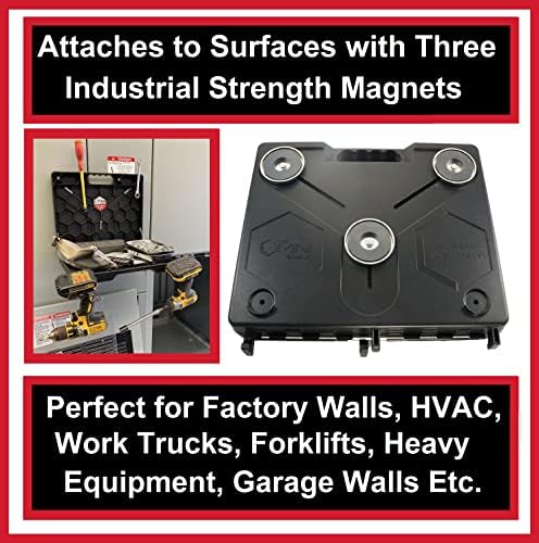The OmniShelf Portable Workstation, Magnetic Toolbox, Laptop Stand w/ 50 lb C...