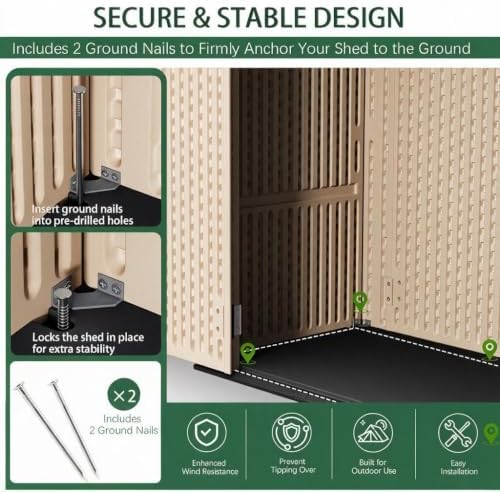Outdoor Storage Shed for Patio