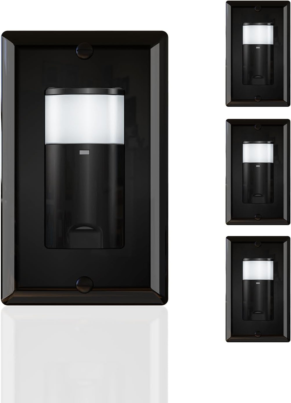 ECOELER Black PIR Motion Sensor Light Switch, Occupancy Motion Detector Switc...