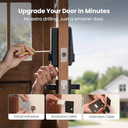 DESLOC WiFi Fingerprint Smart Keypad Door Lock D110 Plus with App Control