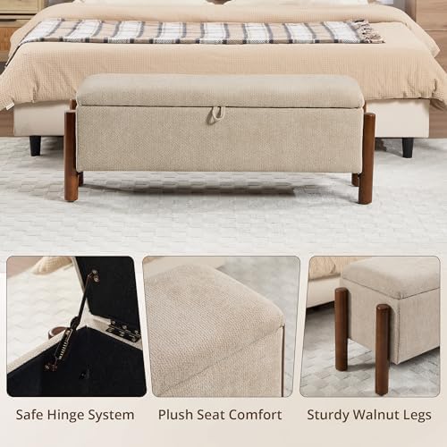 55'' Modern Storage Ottoman Benches