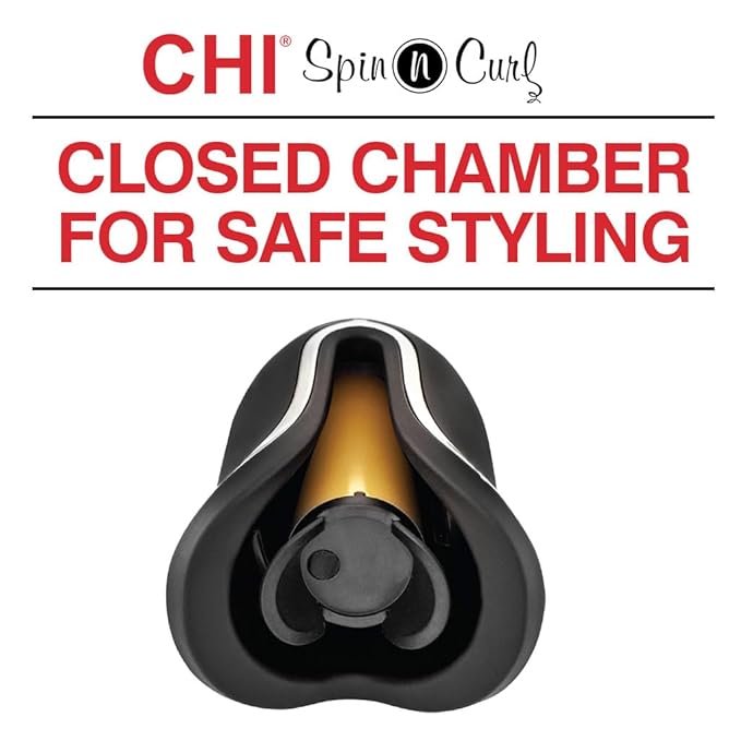 CHI Spin N Curl, Curling Iron For Healthy & Shiny Effortless Curls & ...
