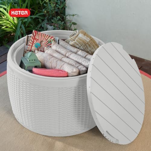 Keter Circa 37 Gallon Resin Deck Box Stool