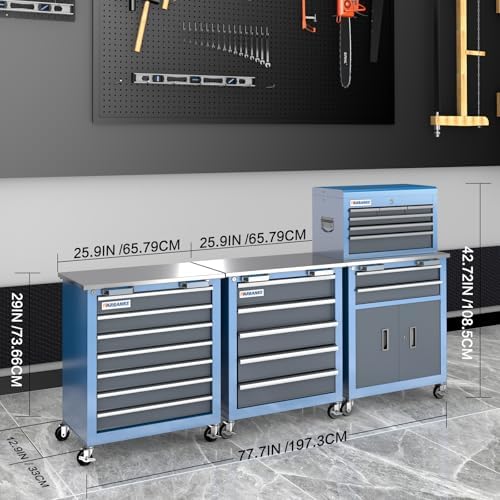 LARBANKE 20 Drawer Tool Chest-Include 5 Drawer&7 Drawer&8 Drawer Tool...